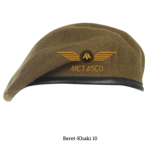 Khaki Beret Cap Military