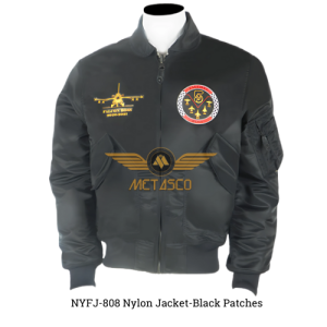 CWU 45P Nylon Jacket Black Patches