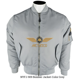 Grey MA1 Bomber Flight Jacket