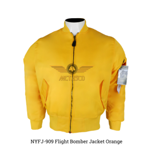 Yellow MA1 Flight Bomber Jacket